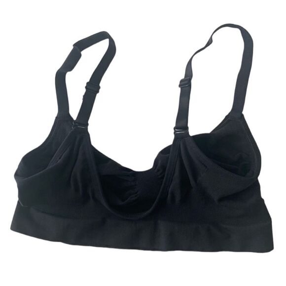 SKIMS Seamless Sculpt Bralette In Onyx Black Bra Sport Athletic Casual Bra - Picture 5 of 10